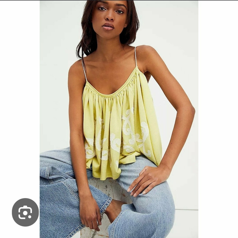 NWOT Free People On Clouds Flowy Tank Top